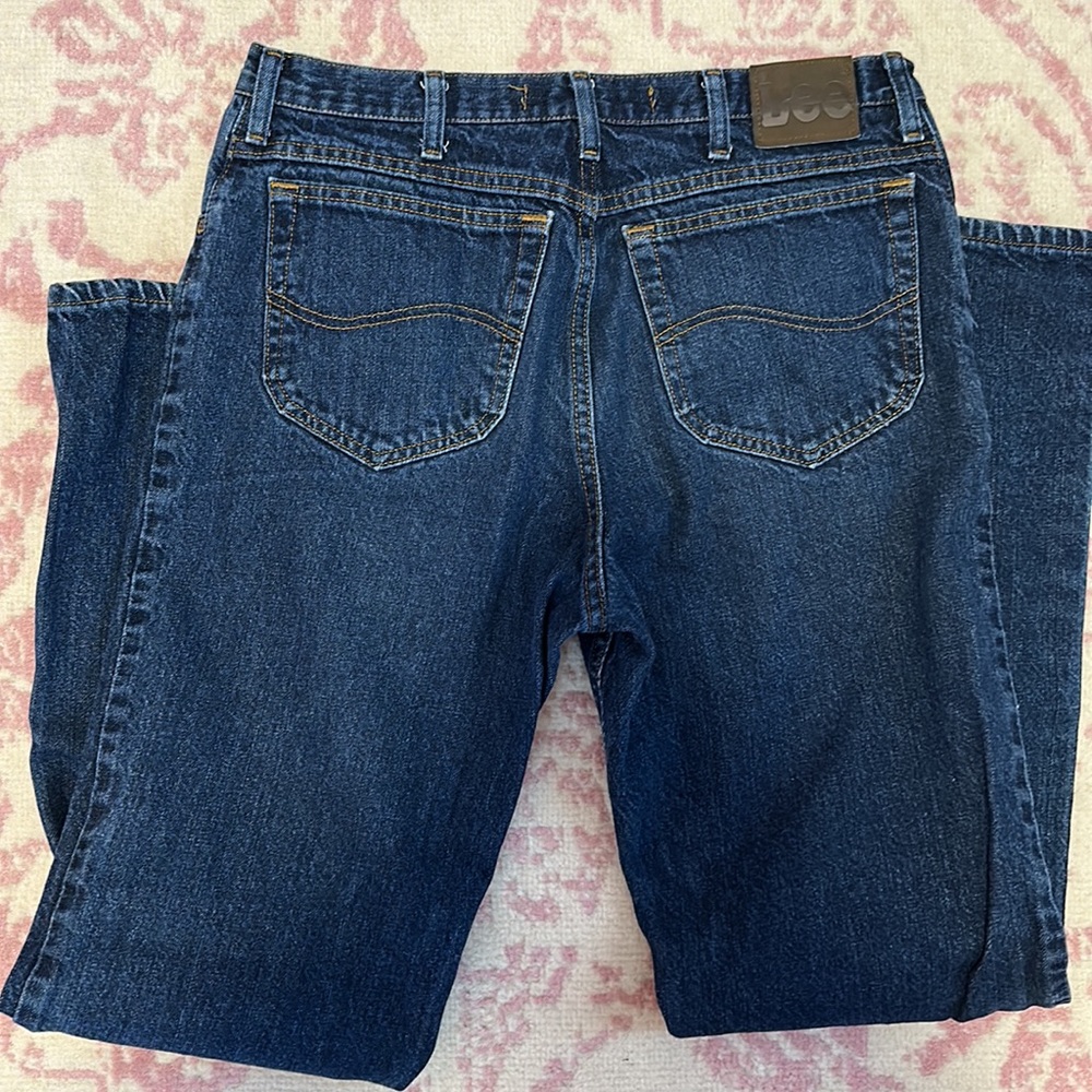Lee Men vintage regular fit blue jeans waist 34 x 34 - Picture 4 of 5